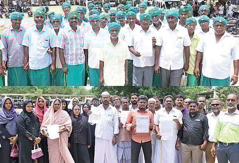 ‘ஹெல்மெட்’ அணிவதில் இருந்து விலக்கு அளிக்க வேண்டும் குறைதீர்க்கும் நாள் கூட்டத்தில் தலைப்பாகை அணிந்து வந்தவர்கள் மனு