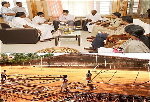 எம்.ஜி.ஆர். நூற்றாண்டு விழா ஏற்பாடுகள் தீவிரம் - தளவாய்சுந்தரம் தலைமையில் அதிகாரிகள் ஆலோசனை