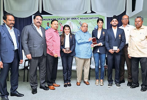 ஆசிய விளையாட்டு போட்டியில் பதக்கம் வென்ற தமிழக வீரர்-வீராங்கனைகளுக்கு பாராட்டு விழா