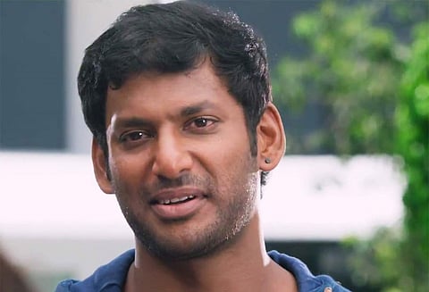 எல்லை தாண்டி பேசிய கருணாசை கைது செய்தது தவறல்ல நடிகர் விஷால் பேட்டி