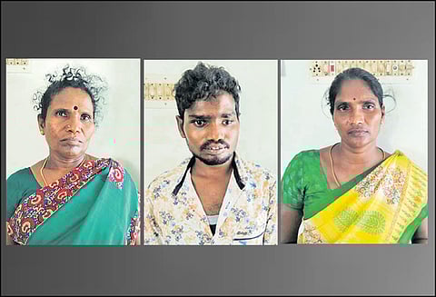 ஆந்திராவில் இருந்து சென்னைக்கு கஞ்சா கடத்தி வந்த தாய், மகன் உள்பட 3 பேர் கைது