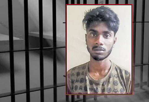 வீட்டில் தனியாக இருந்த பெண்ணை பலாத்காரம் செய்ய முயற்சி கல்லூரி மாணவர் சிறையில் அடைப்பு