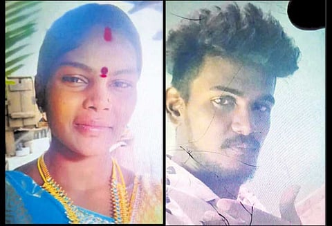 குடும்பத்தகராறில் விபரீதம் கத்தியால் குத்தி காதல் மனைவி கொலை ஜோதிடருக்கு வலைவீச்சு