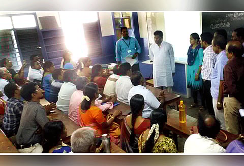 நாடாளுமன்ற தேர்தலை முன்னிட்டு வாக்குச்சாவடி அலுவலர்களுக்கு 2–ம் கட்ட பயிற்சி வகுப்பு கலெக்டர் ஆய்வு