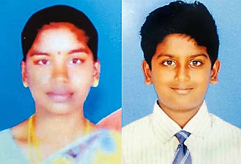 மூங்கில்துறைப்பட்டு அருகே, வாகனம் மோதி தாய்-மகன் பலி