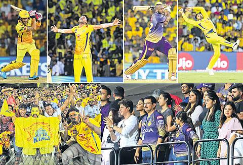 ஐ.பி.எல். கிரிக்கெட்: கொல்கத்தாவை சுருட்டி சென்னை அணி 5-வது வெற்றி