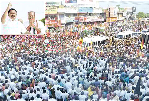 மு.க.ஸ்டாலின் பொய் பிரசாரம் செய்கிறார்: அ.தி.மு.க. அரசின் திட்டங்களை கூறி நான் ஆதரவு திரட்டி வருகிறேன் ஓமலூர் பிரசாரத்தில் முதல்-அமைச்சர் எடப்பாடி பழனிசாமி பேச்சு