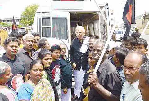 நாடாளுமன்ற தேர்தலில் மோடிக்கு எதிர்ப்பு அலை தான் வீசுகிறது கி.வீரமணி பேட்டி