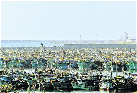 ஆழ்கடலுக்கு சென்ற படகுகள் கரை திரும்பின: மீன்பிடி தடைகாலம் தொடங்கியது மீன் விலை கணிசமாக உயர வாய்ப்பு