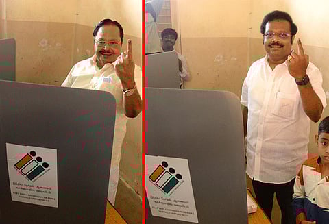 தேர்தல் நேரத்தில் வருமானவரித்துறை சோதனை நடத்துவது அதிகார துஷ்பிரயோகம் ஓட்டுப்போட்டுவிட்டு வந்த துரைமுருகன் பேட்டி