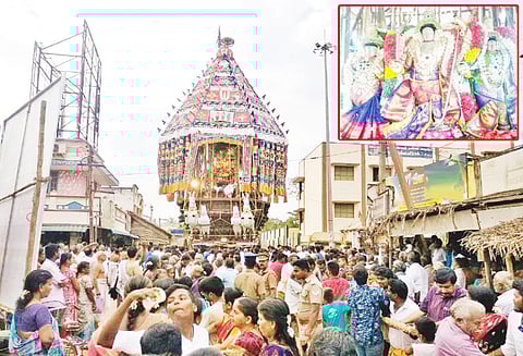 வடுவூர் கோதண்டராமர் கோவில் தேரோட்டம் திரளான பக்தர்கள் வடம் பிடித்தனர்