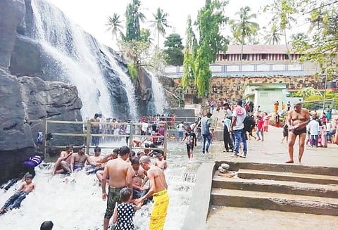 குமரி மாவட்டத்தில் மழை நீடிப்பு அதிகபட்சமாக திற்பரப்பில் 47 மி.மீ. பதிவு