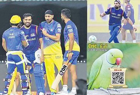 ஐ.பி.எல். கிரிக்கெட்: மும்பைக்கு பதிலடி கொடுக்குமா சென்னை அணி? சேப்பாக்கத்தில் இன்று பலப்பரீட்சை