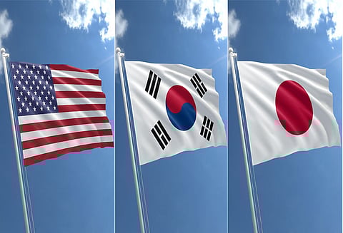 அமெரிக்கா-தென்கொரியா-ஜப்பான் சார்பில் சியோலில் முத்தரப்பு பேச்சுவார்த்தை 9–ந் தேதி நடக்கிறது