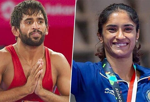 கேல் ரத்னா விருதுக்கு பஜ்ரங், வினேஷ் பெயர் பரிந்துரை