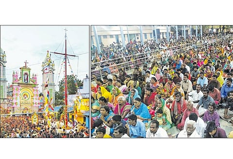 புளியம்பட்டி புனித அந்தோணியார் ஆலய திருவிழா கொடியேற்றம் திரளானவர்கள் பங்கேற்பு