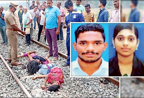 பெற்றோர் எதிர்ப்பு, ரெயில் முன் பாய்ந்து கேரள காதல் ஜோடி தற்கொலை
