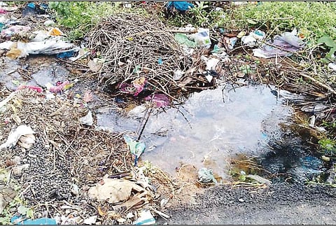 வரதம்பட்டு ஊராட்சி அழகன்தோப்பு பகுதியில் குழாய் உடைந்து வீணாகும் குடிநீர் நடவடிக்கை எடுக்க பொதுமக்கள் கோரிக்கை