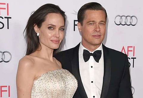 நடிகை ஏஞ்சலினா, முன்னாள் கணவருடன் தோன்றினார்