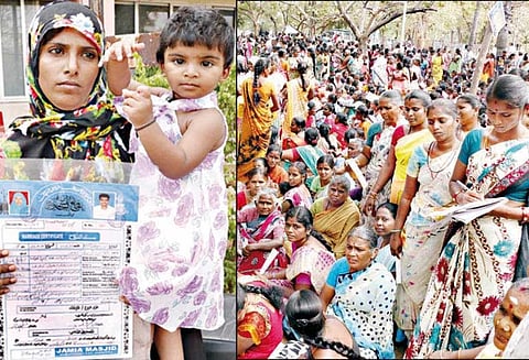 வீட்டுமனை பட்டா கேட்டு 120 கிராம மக்கள் கலெக்டர் அலுவலகத்தை முற்றுகையிட்டனர்