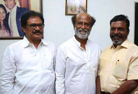 சென்னையில் ரஜினிகாந்த் - திருமாவளவன் - திருநாவுக்கரசர் சந்திப்பு