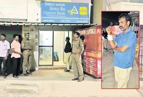 போரூர் போலீஸ் நிலையம் அருகே துணிகரம் ஏ.டி.எம்.மில் பணம் நிரப்ப வந்த ஊழியரை வெட்டி ரூ.10 லட்சம் கொள்ளை
