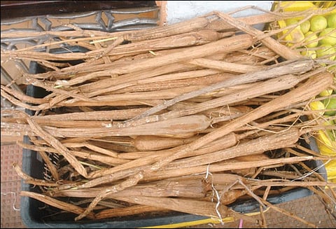 கூடலூர் மார்க்கெட்டில் பனங்கிழங்கு வரத்து அதிகரிப்பு கிலோ ரூ.70-க்கு விற்பனை