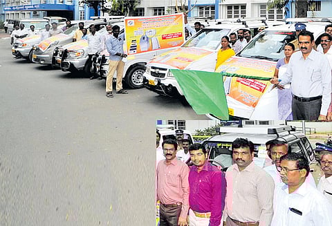 காஞ்சீபுரம் மாவட்டத்தில் தேர்தல் விழிப்புணர்வு பிரசார வாகனங்கள் கலெக்டர் தொடங்கி வைத்தார்