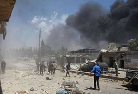 சிரியாவில் அமெரிக்கா தலைமையிலான கூட்டணி படை வான்வழி தாக்குதல்; 70 பேர் பலி