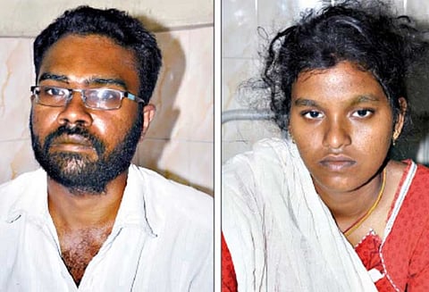 சீட்டு பணம் திரும்ப கிடைக்காததால் காதல் தம்பதி தற்கொலை முயற்சி