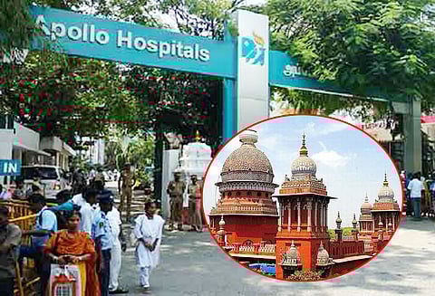 அப்பல்லோ ஆஸ்பத்திரி தொடர்ந்த வழக்கை தள்ளுபடி செய்யவேண்டும் ஐகோர்ட்டில், விசாரணை ஆணையம் பதில் மனு