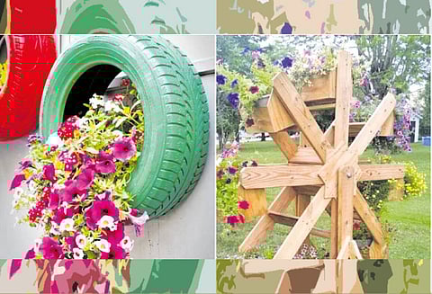 கழிவு பொருட்களில் கலைப்பூங்கா