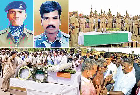 தமிழக வீரர்களின் உடல்கள் 21 குண்டுகள் முழங்க அடக்கம் நிர்மலா சீதாராமன், ஓ.பன்னீர்செல்வம் நேரில் அஞ்சலி