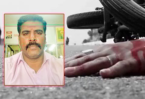 மோட்டார் சைக்கிள்-லாரி மோதல் தனியார் நிறுவன ஊழியர் பலி