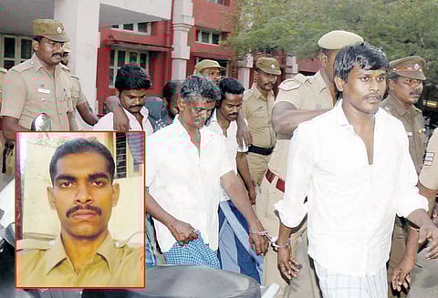 மணல் கடத்தலை தடுத்த போலீஸ்காரர் கொலையில் 5 பேருக்கு ஆயுள் தண்டனை நெல்லை கோர்ட்டு பரபரப்பு தீர்ப்பு