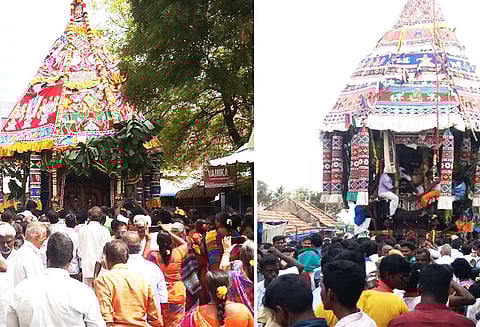 பெரம்பலூர் கோவில்களில் தேரோட்டம் திரளான பக்தர்கள் வடம் பிடித்து இழுத்தனர்