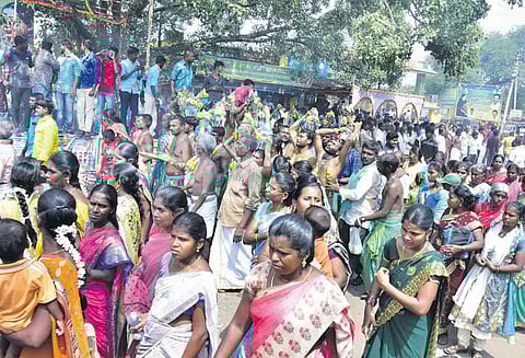 பாவூர்சத்திரம் வென்னிமலை முருகன் கோவில் மாசித்திருவிழாவில் பக்தர்கள் பால்குட ஊர்வலம்