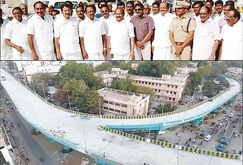 முதல்-அமைச்சர் எடப்பாடி பழனிசாமி 28-ந் தேதி ஈரோடு வருகை ரூ.58½கோடி மதிப்பில் கட்டப்பட்ட புதிய மேம்பாலத்தை திறந்து வைக்கிறார்