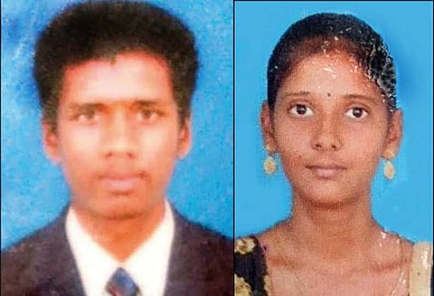 மோட்டார் சைக்கிள் மீது பஸ் மோதல், ஊராட்சி செயலாளர் உள்பட 2 பேர் பலி