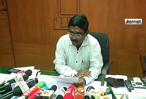 திருவாரூர் இடைத்தேர்தல்: வேட்பு மனுக்கள் நாளை முதல் பெறப்படும்; மாவட்ட ஆட்சியர் அறிவிப்பு