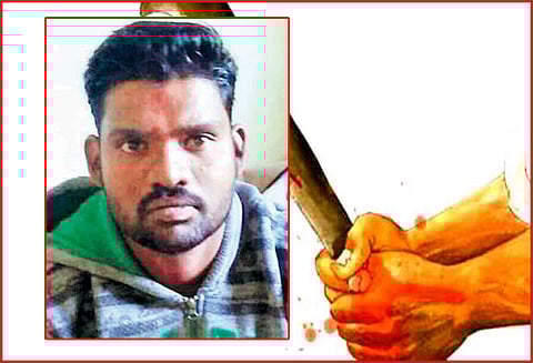 மனைவி நடத்தையில் சந்தேகப்பட்டு 3 மாத குழந்தை துண்டு, துண்டாக வெட்டிக்கொலை மளிகை கடைக்காரர் கைது