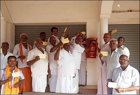 மேகதாதுவில் அணை கட்ட எதிர்ப்பு தெரிவித்து பிரதமருக்கு ஒரு லட்சம் அஞ்சல் அட்டைகள் அனுப்பும் போராட்டம்