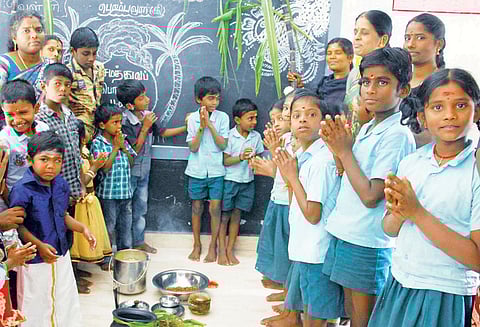 பெரம்பலூர் மாவட்டத்தில் பள்ளிகளில் சமத்துவ பொங்கல் விழா