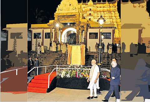 கேரளாவில் புகழ்பெற்ற பத்மநாபசுவாமி கோவிலில் பிரதமர் மோடி வழிபாடு