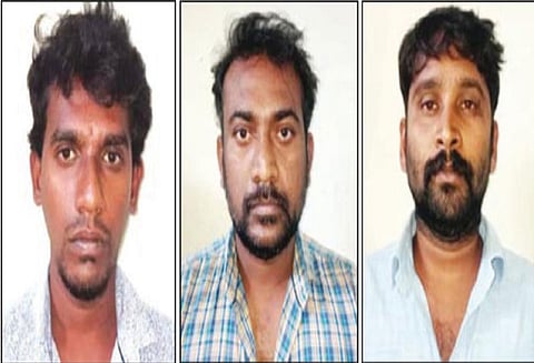 நாமக்கல், பரமத்திவேலூர் பகுதிகளில் வீடுகளின் பூட்டை உடைத்து திருடிய 3 பேர் கைது