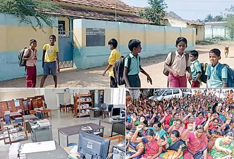 கோவை மாவட்டத்தில் 8 ஆயிரம் அரசு ஊழியர்கள், ஆசிரியர்கள் வேலை நிறுத்தம்
