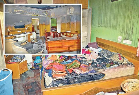 கோவை டாஸ்மாக் மேற்பார்வையாளர் வீட்டிற்கு தீ வைத்த மர்ம ஆசாமிகள்