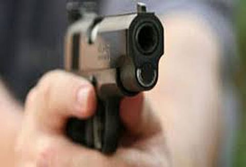 போலீஸ்காரர்களை அரிவாளால் வெட்டிவிட்டு தப்பியோட முயற்சி: ரவுடியை, போலீசார் துப்பாக்கியால் சுட்டுப்பிடித்தனர்