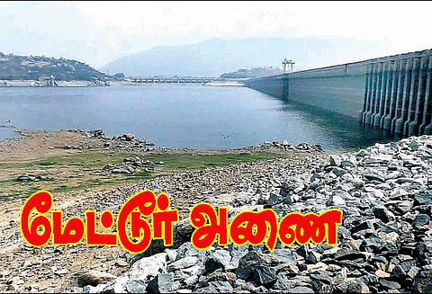 மேட்டூர் அணையின் நீர்மட்டம் 70.74 அடியாக குறைந்தது