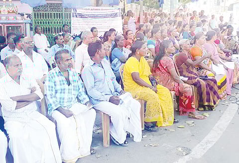 துறைமுகம் அமைக்க எதிர்ப்பு கன்னியாகுமரியில் போராட்டம்